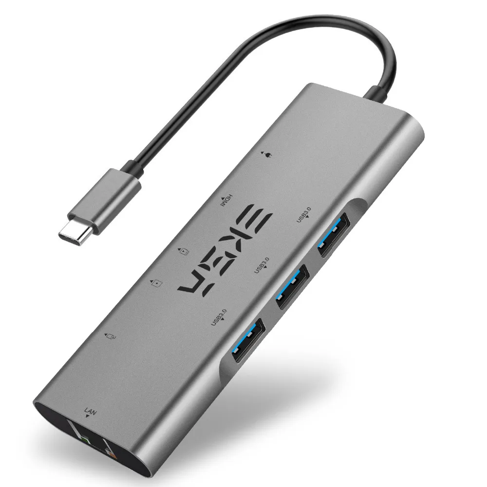 EKSA usb-хаб USB C к HDMI RJ45 Thunderbolt 3 адаптер для MacBook samsung Galaxy S9 S10 huawei mate 20 P20 Pro type C 3,0 концентратор