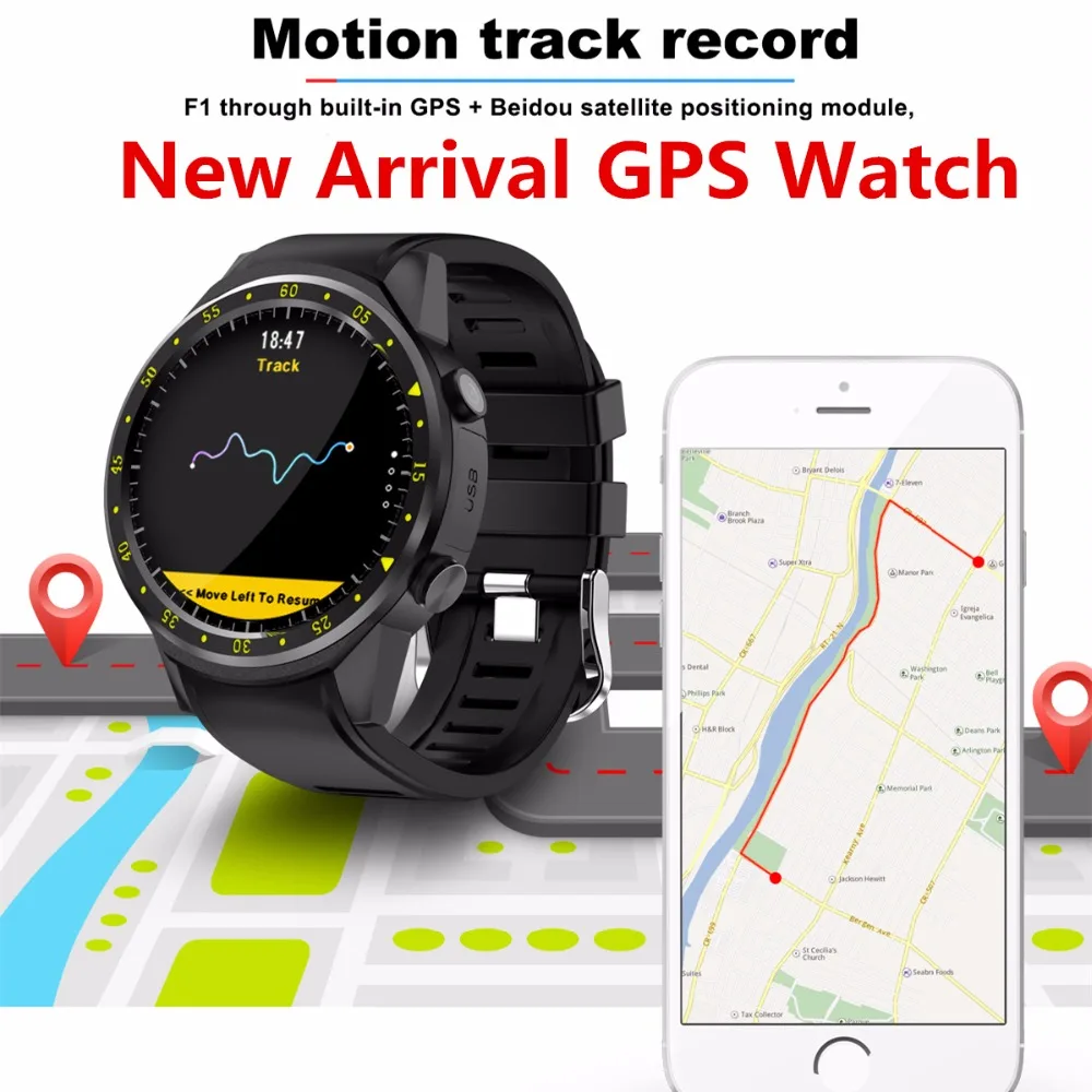 F1 Спорт Смарт часы с gps Камера Поддержка секундомер Bluetooth Smartwatch sim карты наручные