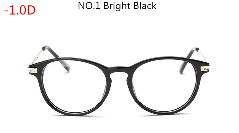 Готовые Очки для близорукости, мужские и женские очки для чтения, очки для близорукости, оправа для линз по рецепту, оптический астигматизм, диоптрия-50-600 - Цвет оправы: Myopia 100