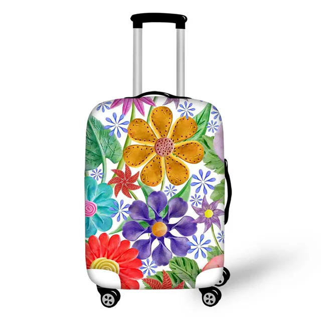 Buy FORUDESIGNS 3D Flower Travel Luggage Protective