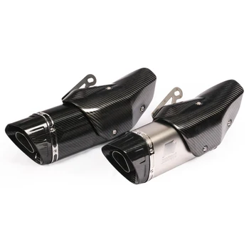 

Universal Motorcycle Exhaust System Muffler Escape Pipe Carbon Fiber Exhaust Muffler Silencer Tail Pipe for Universal Dirt Bike