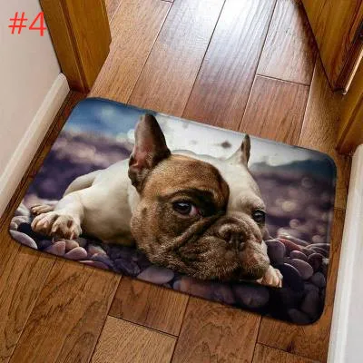 BLRISUP напольный коврик для питомца собаки, Противоскользящий коврик для гостиной, ванной комнаты, напольный коврик для дома и улицы, милый коврик для бульдога, ковер для кухни - Цвет: 4