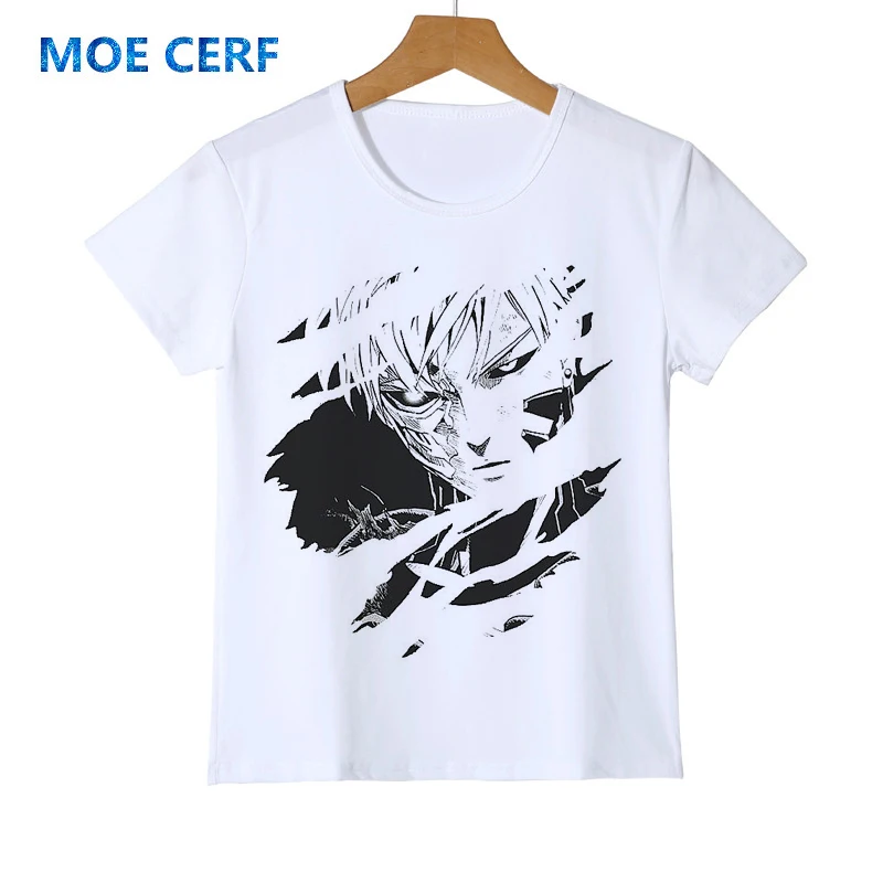 Детская футболка с аниме One punch man футболки для мальчиков и девочек малышей одежда