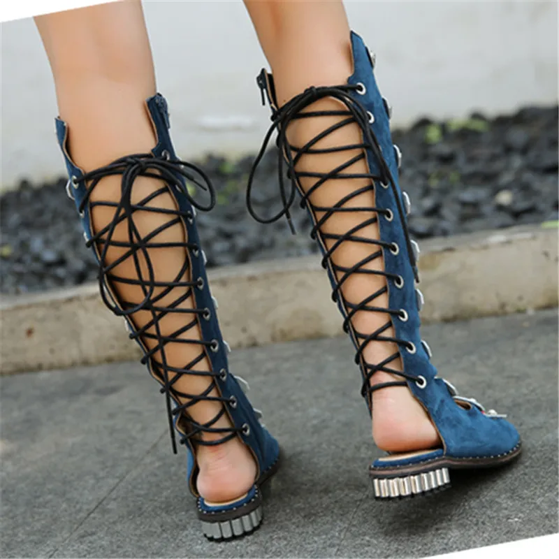 high ankle flat sandals