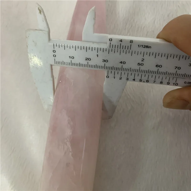 GJ ручной резной различные кварца 18 см натуральный розовый кварц, белый нефрит и ObsidianCrystal массажные палочки для женщин здоровья тела