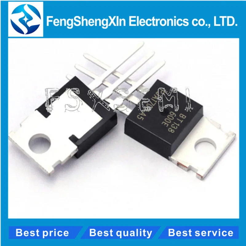 

100pcs/lot BT138-600E TO-220 BT138-600 Triacs sensitive gate