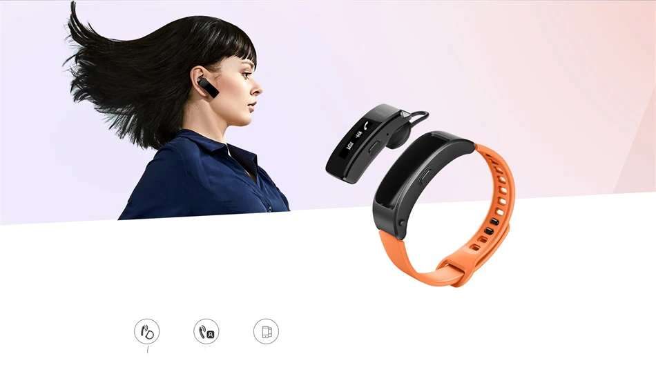 Смарт-браслет huawei Talkband B3 Lite, bluetooth-гарнитура, ответ/завершение вызова, запуск, сон, Автотрек, будильник, сообщение