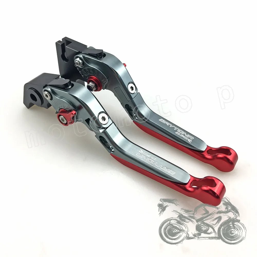 Logo (DAYTONA 675R) CNC Motorcycle Adjustable Folding Extensible Brake