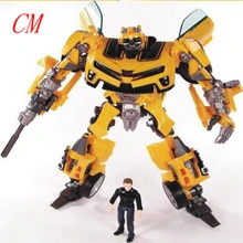 anime 18CM Transformation font b Robot b font Sam Action Figures Toys yellow font b Car