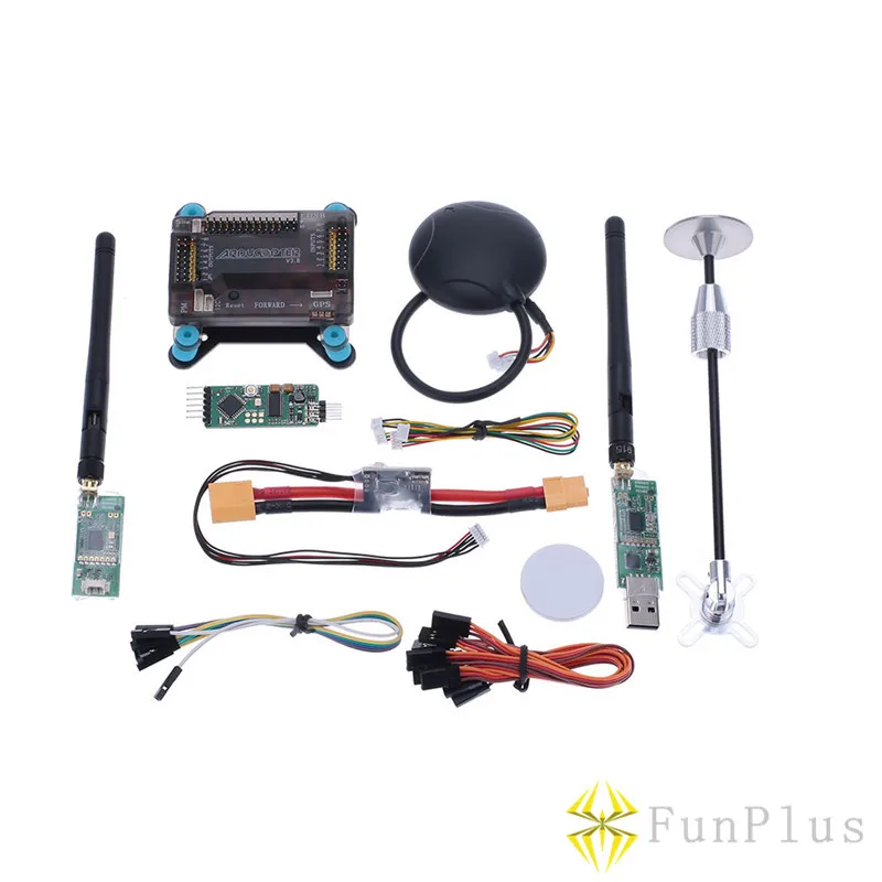 

APM 2.8 ArduPilot Flight Controller Neo-6M GPS Antenna Foldable Stand Amount Power Module 915Mhz Radio Telemetry Transmission RC