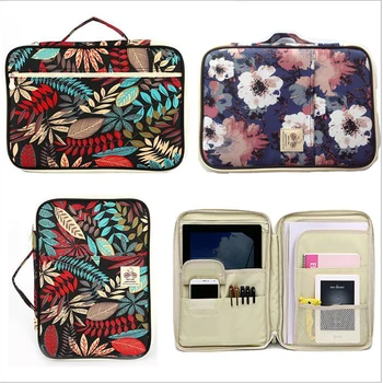 

Multi Function Zipper Folder2019 Marvel Leaf Flower Cute Type Large Capacity New Waterproof Briefcase Outdoor School Supplies
