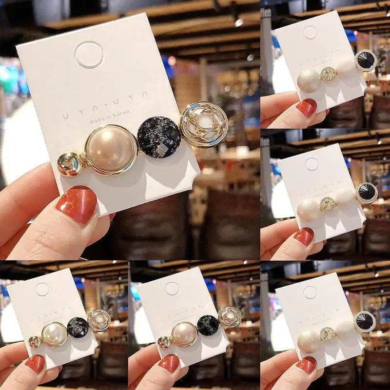 

Woman Vintage Hairpins Girls Hair Accessories Crystal Barrettes Ladies Hair Clips Pins Elegant Retro Style Hairgrips Femme Clips