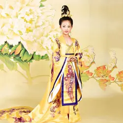 Dong Du Fu Little Empress of Tang Dynasty Wu MeiNiang такой же дизайн костюм принцессы Тан фотография детский день представление