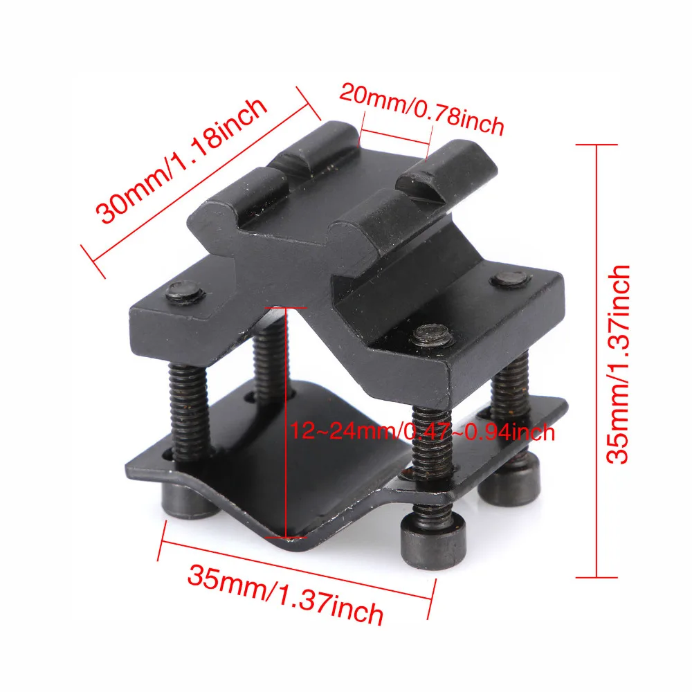 Универсальный Тактический 20 мм рельсовый баррель крепление зажим для винтовки прицел светильник