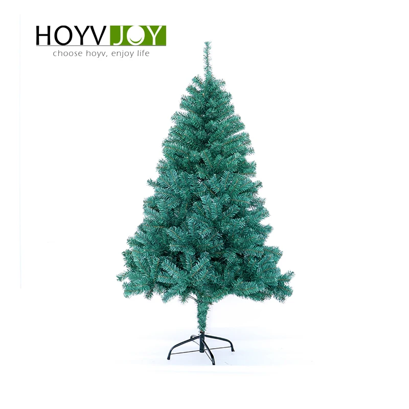 HOYVJOY см 150-120 см зеленый ПВХ Xmas Большая Рождественская елка Новогодние украшения со светодио дный подсветкой и маленькими украшениями оптом