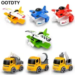 Игрушечный Грузовик вертолет модель крана игрушка с инерционным механизмом детей Пластик 3D автомобиля Дети Обучающие игрушки для детей