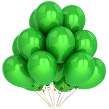 Green Balloons 10pcs/lot 12Inch 3.2g Pearl Latex Balloon Inflatable Air Balloon Happy Birthday Wedding Party Decoration Balloons