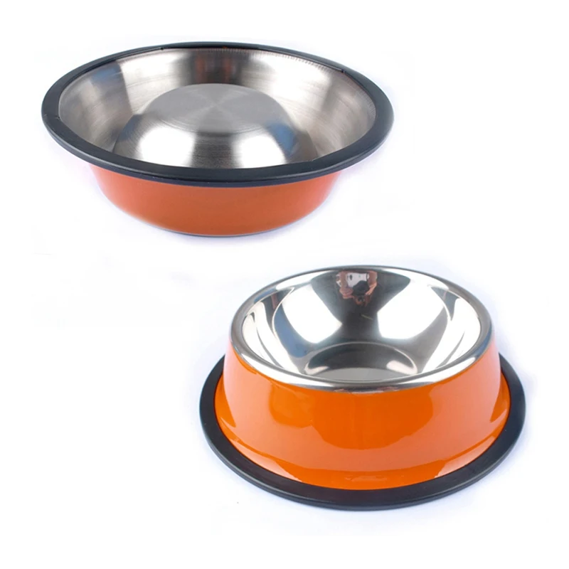 

Durable Non-slip Pet Dog Water Food Bowls Heat-resisting Feeding Bowls for Home Garden Puppy Cat Easy Cleaning Feeder Supply