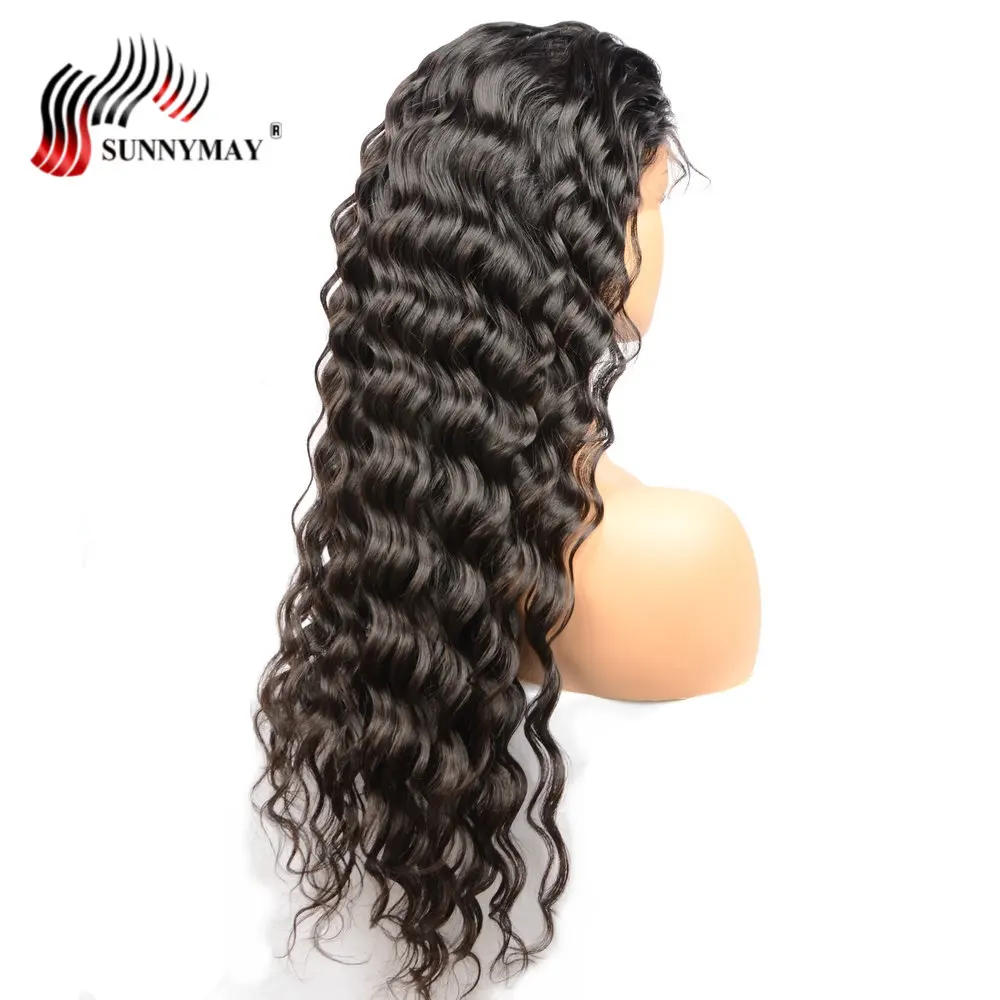 Sunnymay кружевные передние человеческие волосы парики с детскими волосами свободная волна бразильские волосы remy Предварительно выщипанные