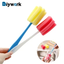 DIYWORK посуда инструмент для чистки бутылки щетка удобство с длинной ручкой мягкая поролоновая щетка для мытья кружек кухонная чашка очиститель