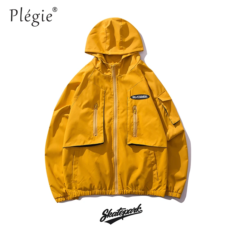 Harajuku Unisex Jacket Men Hip Hop Streetwear Hooded Jacket Windbreaker Spring 2019 Solid Color Track Jacket Coat Hoodies Harajuku Unisex Jacket Men Hip Hop Streetwear Hooded Jacket Windbreaker Spring 2019 Solid Color Track Jacket Coat Hoodies