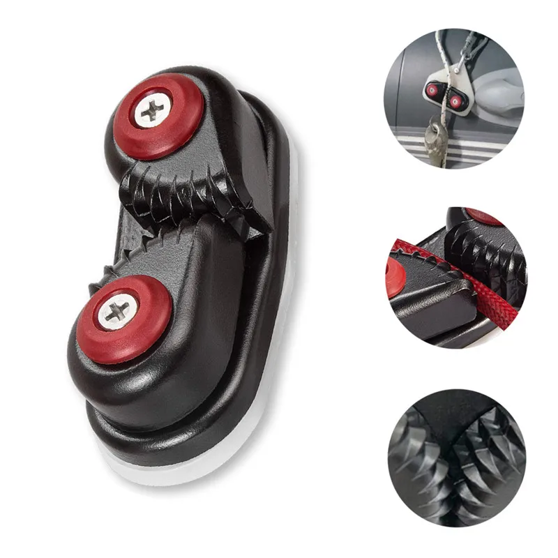 

1PCS Rowing Boat Fast Entry Cleats Canoe Kayak Cam Cleat Kayak Accessories Sailing Inflatable Boat Aluminum Cam Cleats