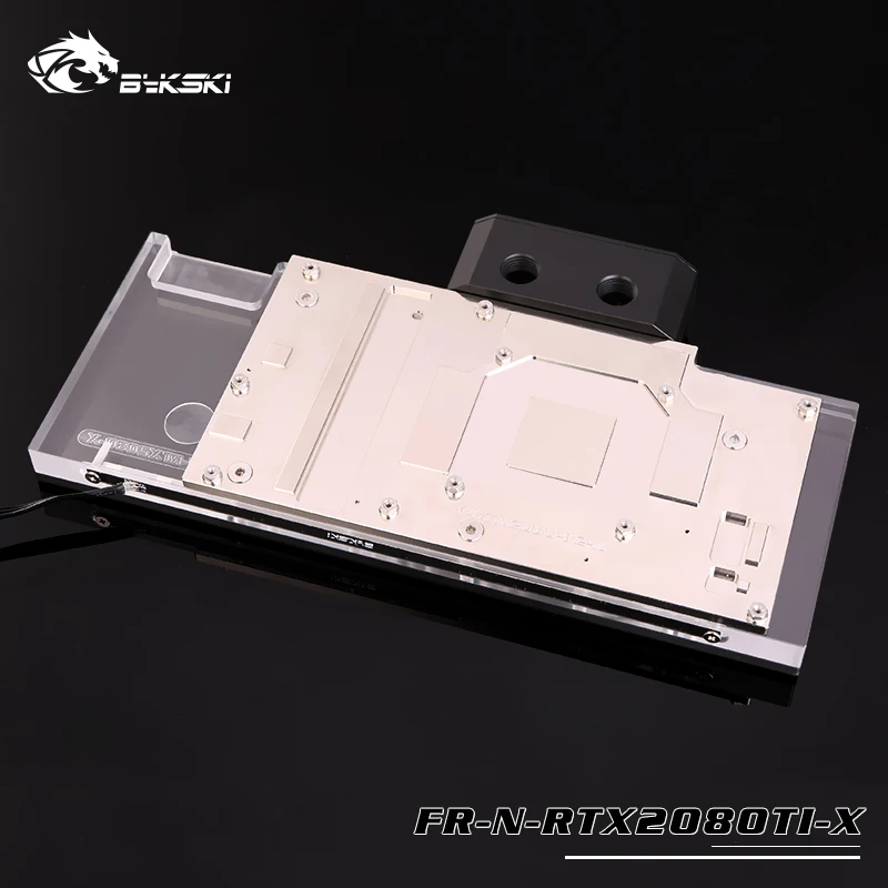 Bykski FR-N-RTX2080TI-X, Water Block, Armor Style With Backplane Digital Thermometer , For Nvida Founder Edition RTX2080/2080Ti