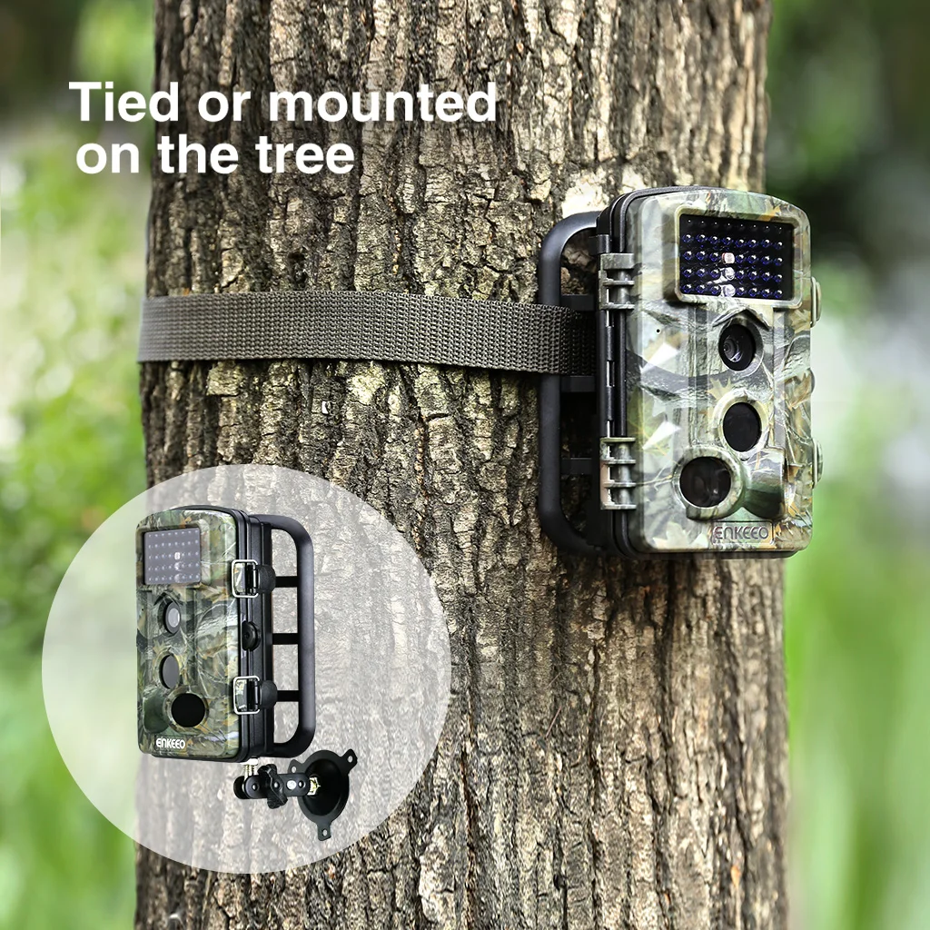 Enkeeo 1080P HD Hunting Trail Camera CMOS Sensor 12M Wildlife Long Range Infrared Night Vision