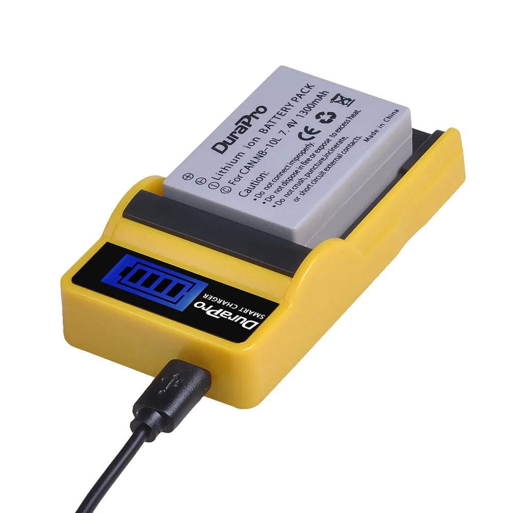 Комплект из 2 предметов 1300 мА/ч, NB-10L NB 10L Батарея+ ЖК-дисплей USB Зарядное устройство для Canon G1X G15 G16 SX40HS SX50HS SX60HS SX40 SX50 SX60 HS Камера