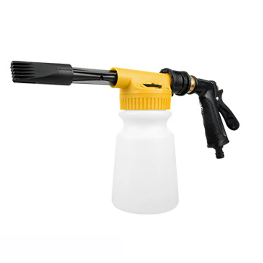 Автомобильный водяной пистолет низкого давления автомобильный водяной пистолет машина для очистки глубины автомобильный распылитель машина для очистки пены низкого давления горшок - Цвет: Цвет: желтый