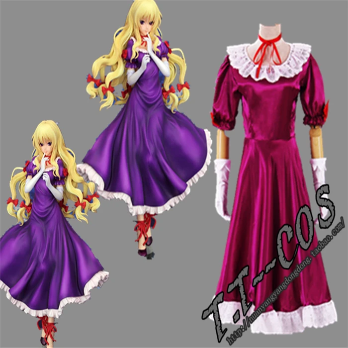 Бесплатная доставка Touhou Project Косплэй Юкари Yakumo Костюм Любой Размер |
