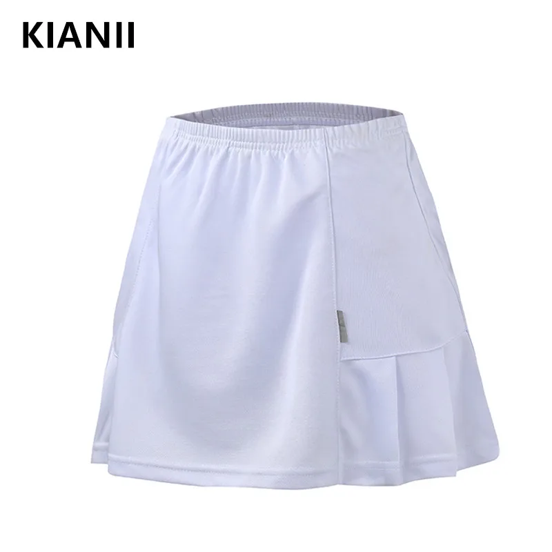 Женская дышащая и быстросохнущая теннисная юбка с эластичной сеткой для спортивной тренировочной юбки