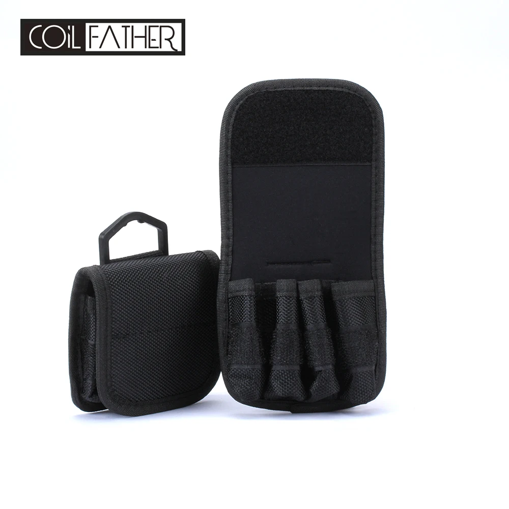 

Coil Father 18650 Battery Bag Storage Pouch Canvas Easy Carrying Batteries Case For Electronic Cigarette Box Mod Tank Bottle