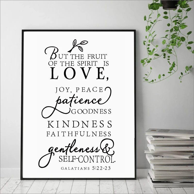 Художественная Картина на холсте с надписью Love Joy Peace Black и White Wall Art Hd принт
