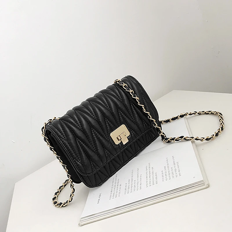 Chain Bag for Women 2019 Luxury Handbags Women Bags Designer Fashion Woman Shoulder Crossbody Messenger Bags Beige Green Silver