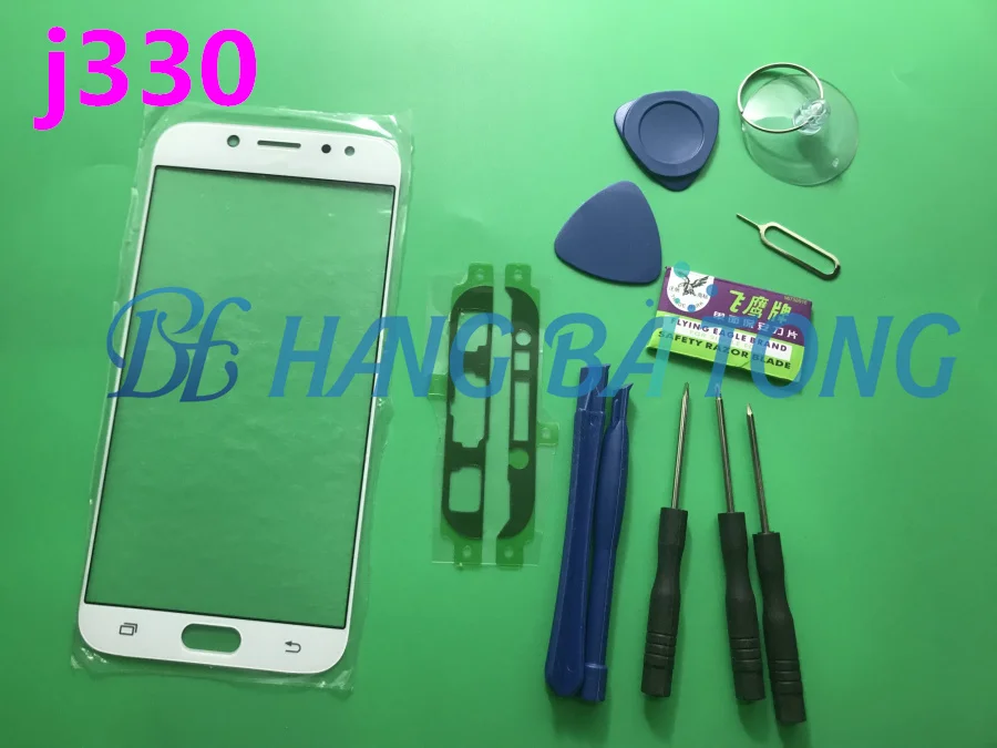 J3 передняя внешняя стеклянная линза Замена для samsung Galaxy J3 J330 J330F lcd сенсорный экран+ клей+ Инструменты