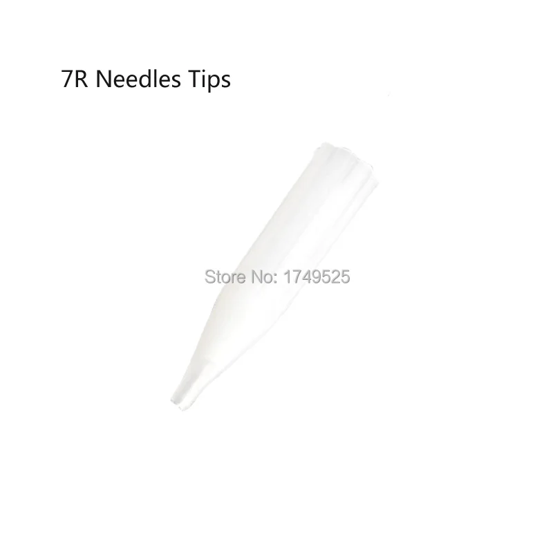

Hot Sale 100Pcs/Lot 7R Disposable Permanent Makeup Needles Plastic Side Hole Tip Eyebrow Lip Tattoo Pen Machine Kits Supply