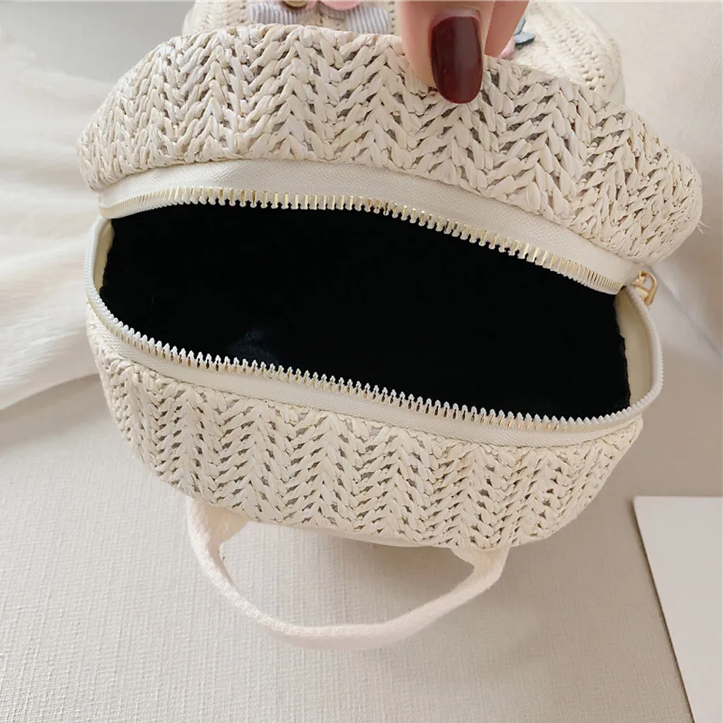 Летняя соломенная сумка на плечо mochilas mujer, модная уличная тканая сумка на плечо для родителей и детей, сумка-рюкзак# C7
