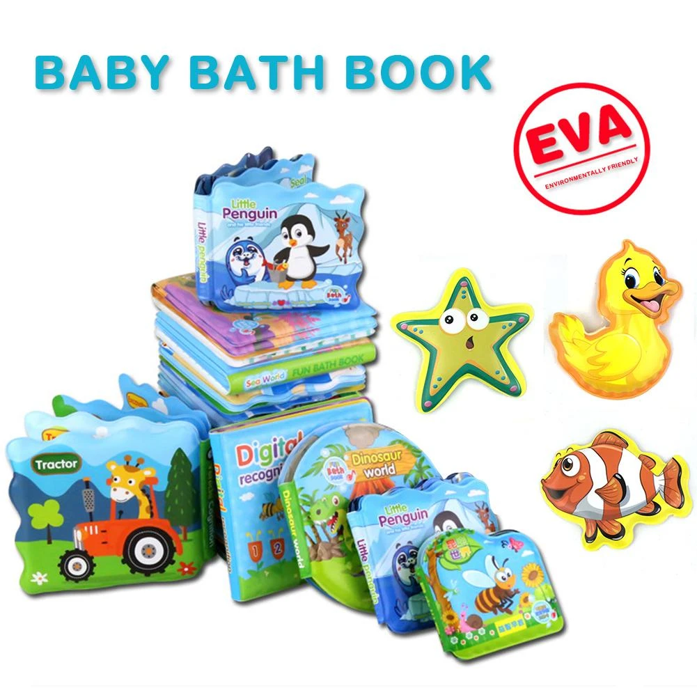 Livre De Bain D Eau Avec Sifflet Jouets De Bain D Animaux Pour Bebe Temps De Bain Heureux Jouet De Salle De Bain Anglais Educatif Precoce Nouvelle Collection Aliexpress