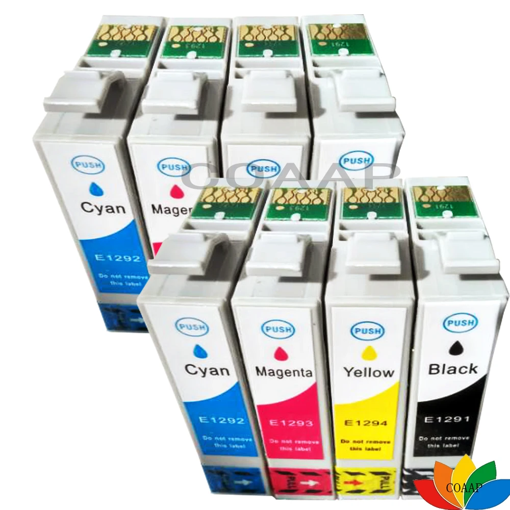 8 Compatible T1295 Ink Cartridge For Epson 129 Stylus SX235W SX445W