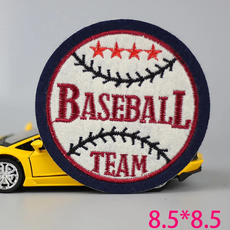 

HOT sale 1pc fashion baseball Iron On Embroidered Patch For Cloth Cartoon Badge Garment Appliques DIY Accessory