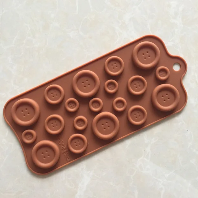 Multi Size Button Form Chocolate Mold Buscuit Candy Bar Fondant