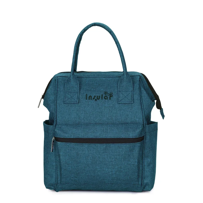 Стиль островной Многофункциональный Детские Пеленки сумка рюкзак модный рюкзак Mommy Bag Водонепроницаемый рюкзак для подгузников - Цвет: Cyan