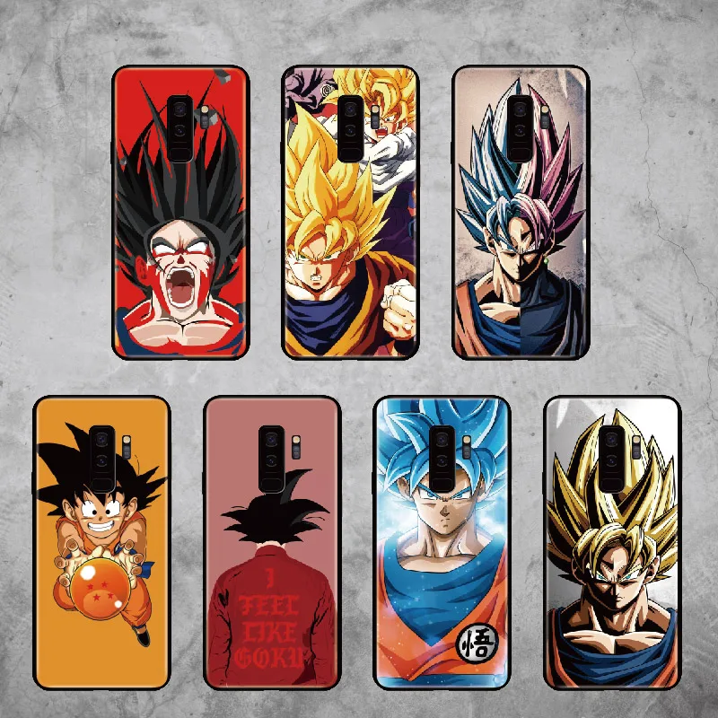 

For Samsung Galaxy S8 S9 S10 S10e Plus lite Note 8 Note 9 Dragon Ball Goku Super DBZ Cool Soft Bumper Phone Case