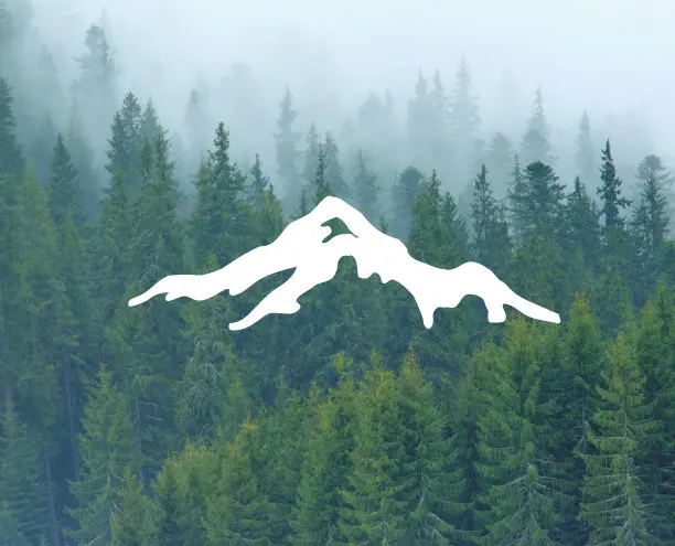 

Big Mountains Pattern About Car Laptop Cellphone Telephone Switch Wallpaper Window Decor Mural Decal Vinyl Wall Sticker S-358