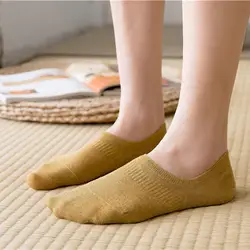 Летние носки-лодочки пастельного цвета Kawaii женские силиконовые невидимые хлопковые носки удобные носки для отдыха Harajuku студенческие
