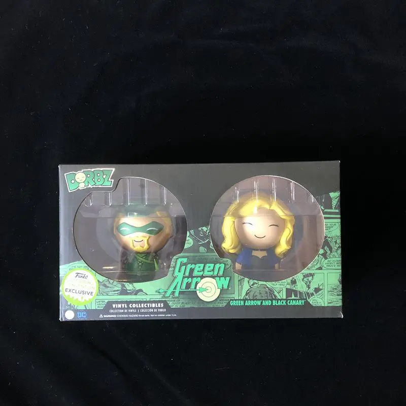 2017 ECCC Exclusive Official Funko Dorbz DC Comics - Green Arrow & Black Canary 2 Pack Vinyl Action