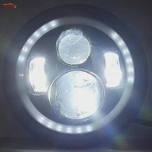 O Mais Novo Tipo de 7 Polegada 40 W Farol Com Água Halo Para Offroad Wrangler TJ JK Defensor G55 G500