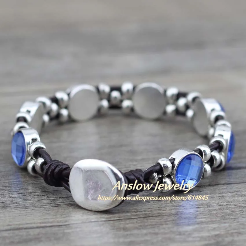 Женский кожаный браслет Anslow винтажный в стиле ретро с перьями на свадьбу день