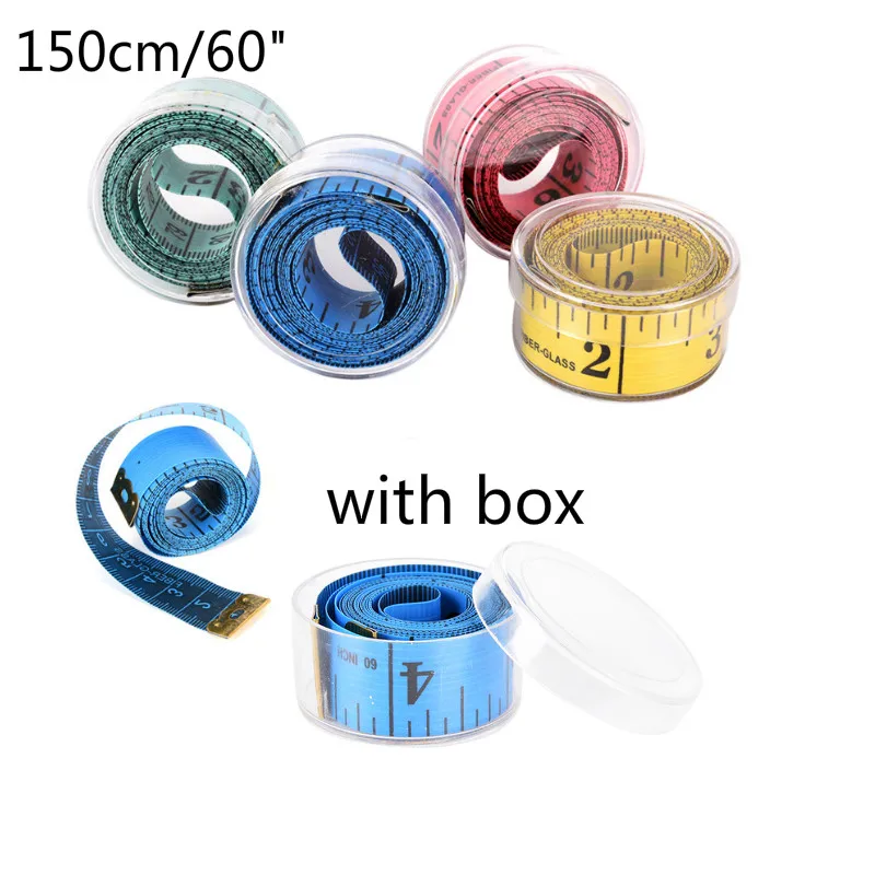 

150cm/60" Body Measuring Ruler Sewing Tailor Tape Measure Soft Flat Sewing Ruler Meter Sewing Measuring Tape Random Color